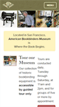 Mobile Screenshot of bookbindersmuseum.org